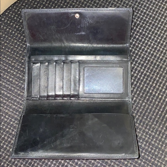 Coach 2PC black leather crossbody and wallet - Picture 7 of 8